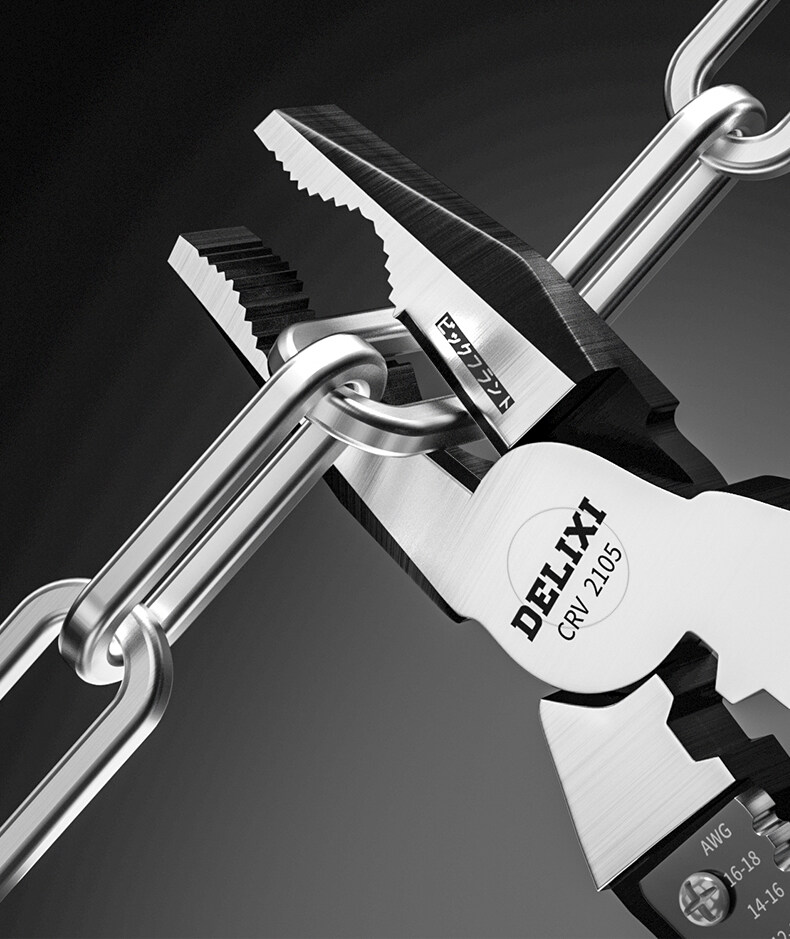 DELIXI คีมปากจิ้งจก คีมอเนกประสงค์ 7นิ้ว 9นิ้ว คีมตัด ปอก ย้ำ ตัด คีม คีมอเนกประสงค์ คีมตัดลวด มัลติฟังก์ชั่น