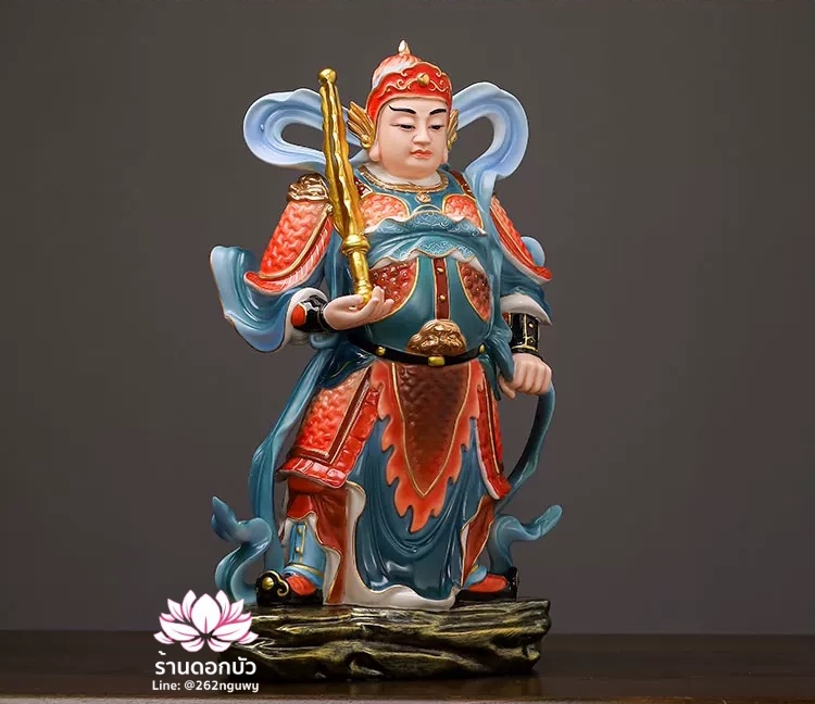 เทพเจ้ากวนอู และพระเวทโพธิสัตว์ (อุ่ยท้อผ่อสัก) ขนาด 12/16 นิ้ว