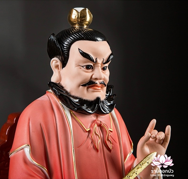 เตียวเทียนซือ เตียวฮู้เทียนซือ จางเทียนซือ ปางนั่งบัลลังก์ งานกระเบื้องฮกเกี้ยน ขนาด 14 นิ้ว