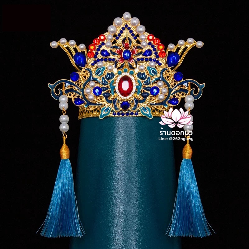 หมวกเทพเจ้าฝ่ายหญิง หมวกเทพนารี หมวกเทวนารี หมวกเจ้าแม่ หมวกพระหญิง หมวกกิมซิ้น หมวกพระจีน