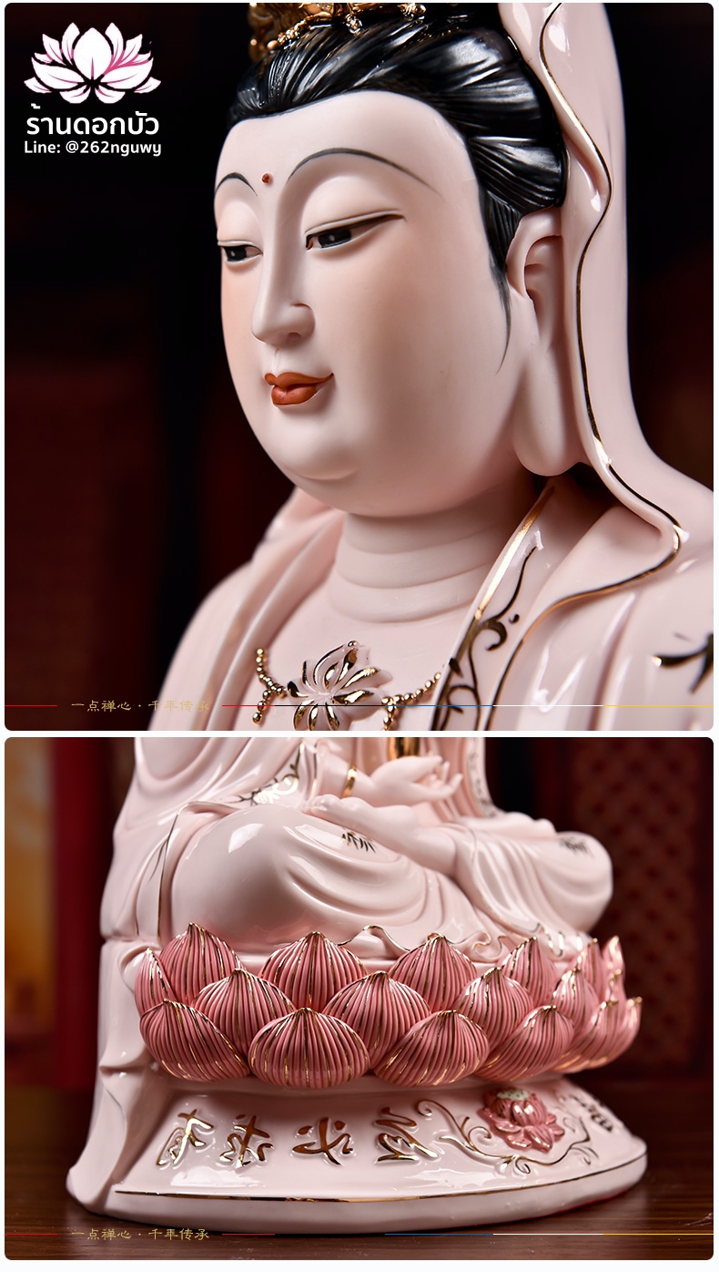 พระพุทธเจ้า (พระยูไล) พระโพธิสัตว์กวนอิม (กวนอิมผ่อสัก) พระมหาสถามปราปต์โพธิสัตว์ (ไต่ซีจี่ผ่อสัก) ขนาด 19 นิ้ว