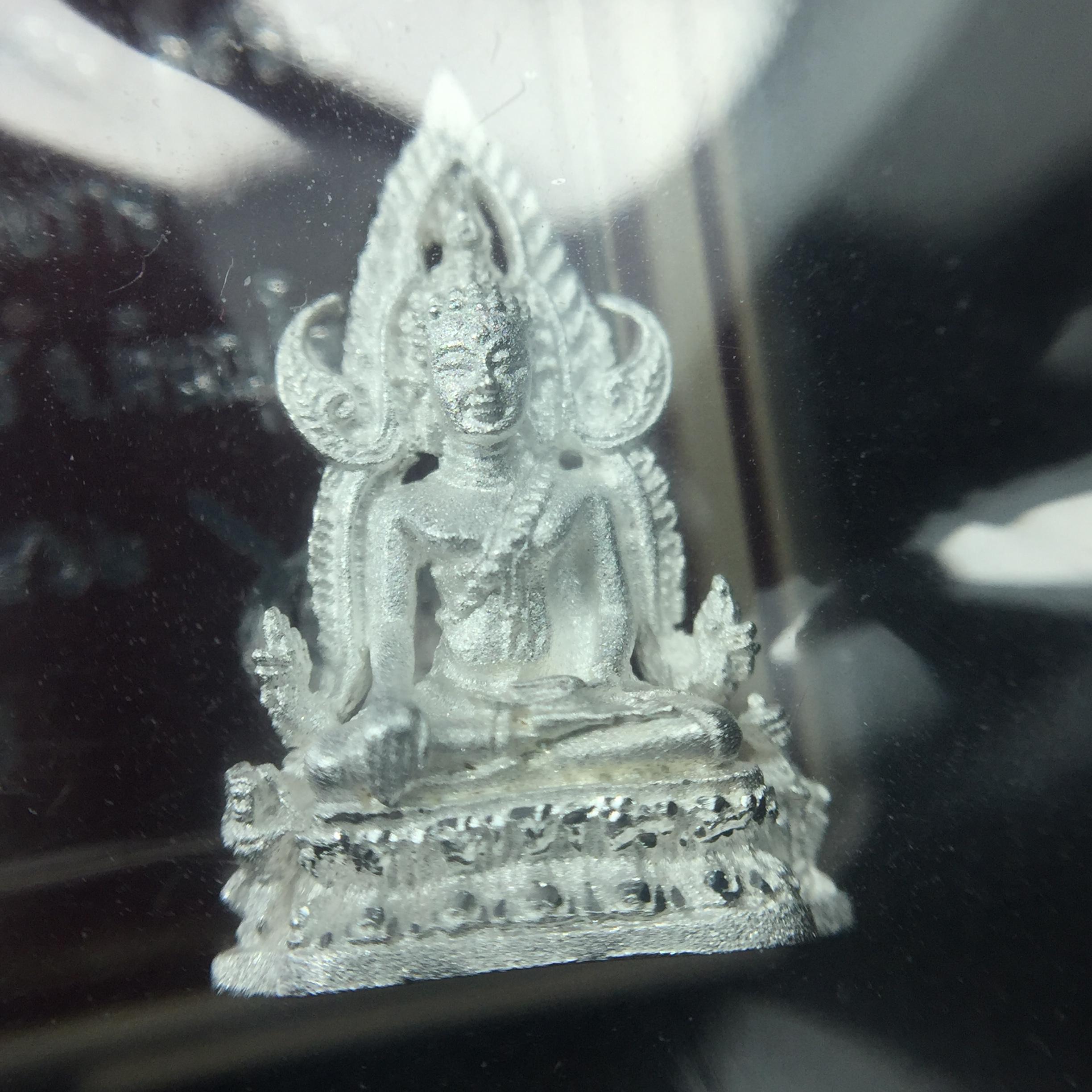 พระพุทธชินราช รุ่น ประวัติศาสตร์ มูลนิธิเพื่อตำรวจไทยจัดสร้าง ปี 2562 เนื้อเงินขัดเงา พิมพ์ลอยองค์จิ๋ว
