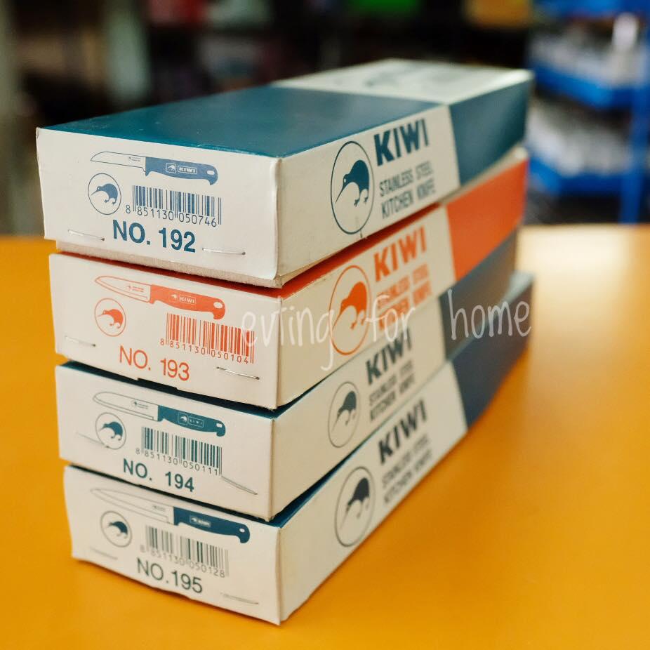Small Evting มีดทำครัว ตรา กีวี kiwi เบอร์ 192/193/194/195 " ราคาต่อ 1 เล่ม เลือกขนาดก่อนสั่งซื้อ "ยี่ห้อ kiwi แท้ 100% คมมาก มีดปอกผลไม้ ด้ามพลาสติก