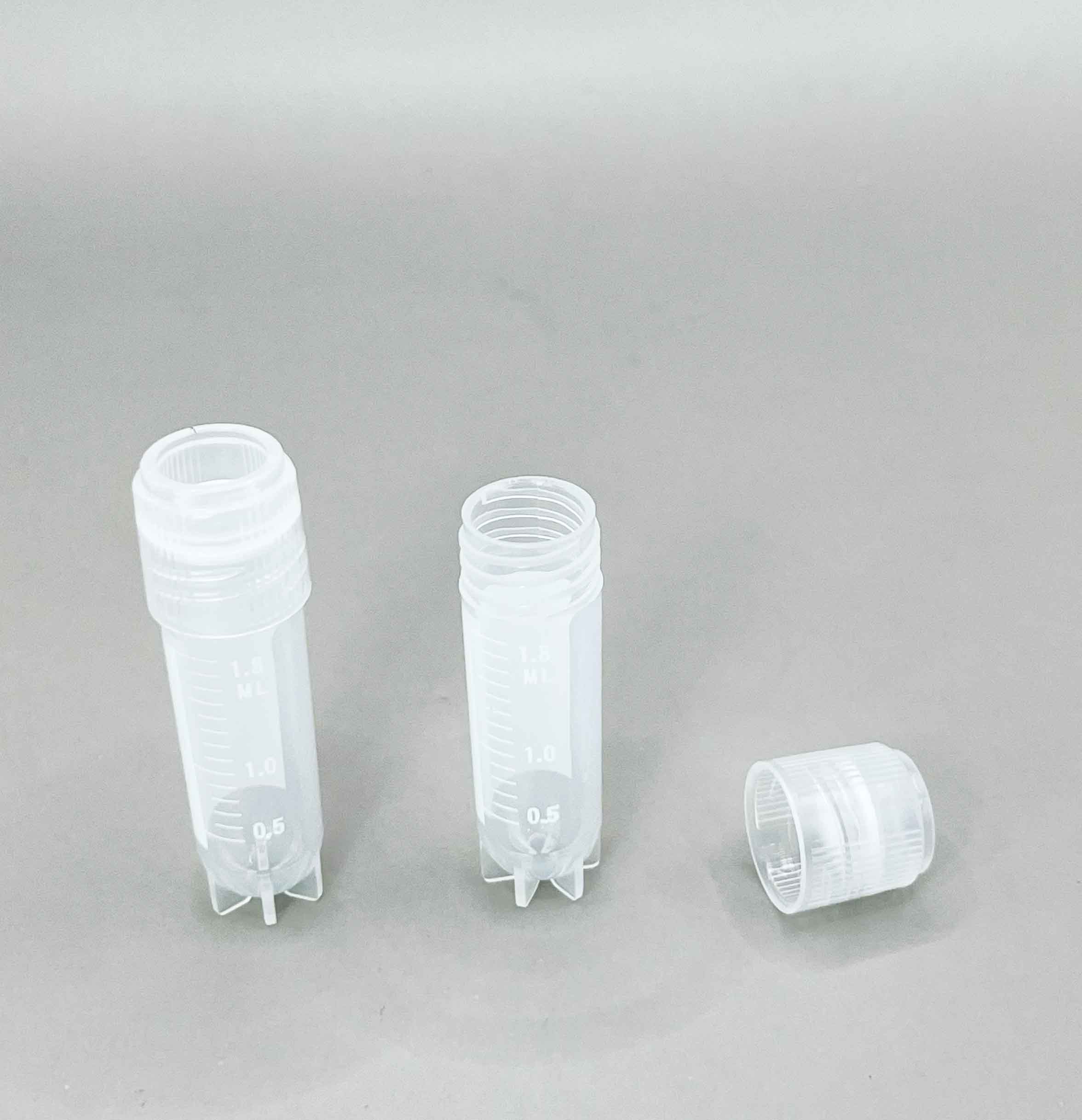 Cryotube Screw cap 2 ml , 3.6 ml , 5 ml ,( Free-standing ) , steriled ,Can Frozen - 196 ํC, หลอดเก็บตัวอย่างฝาเกลียว มีสเกล, แช่แข็งได้ -196 องศา ( ขายส่งยกลัง)
