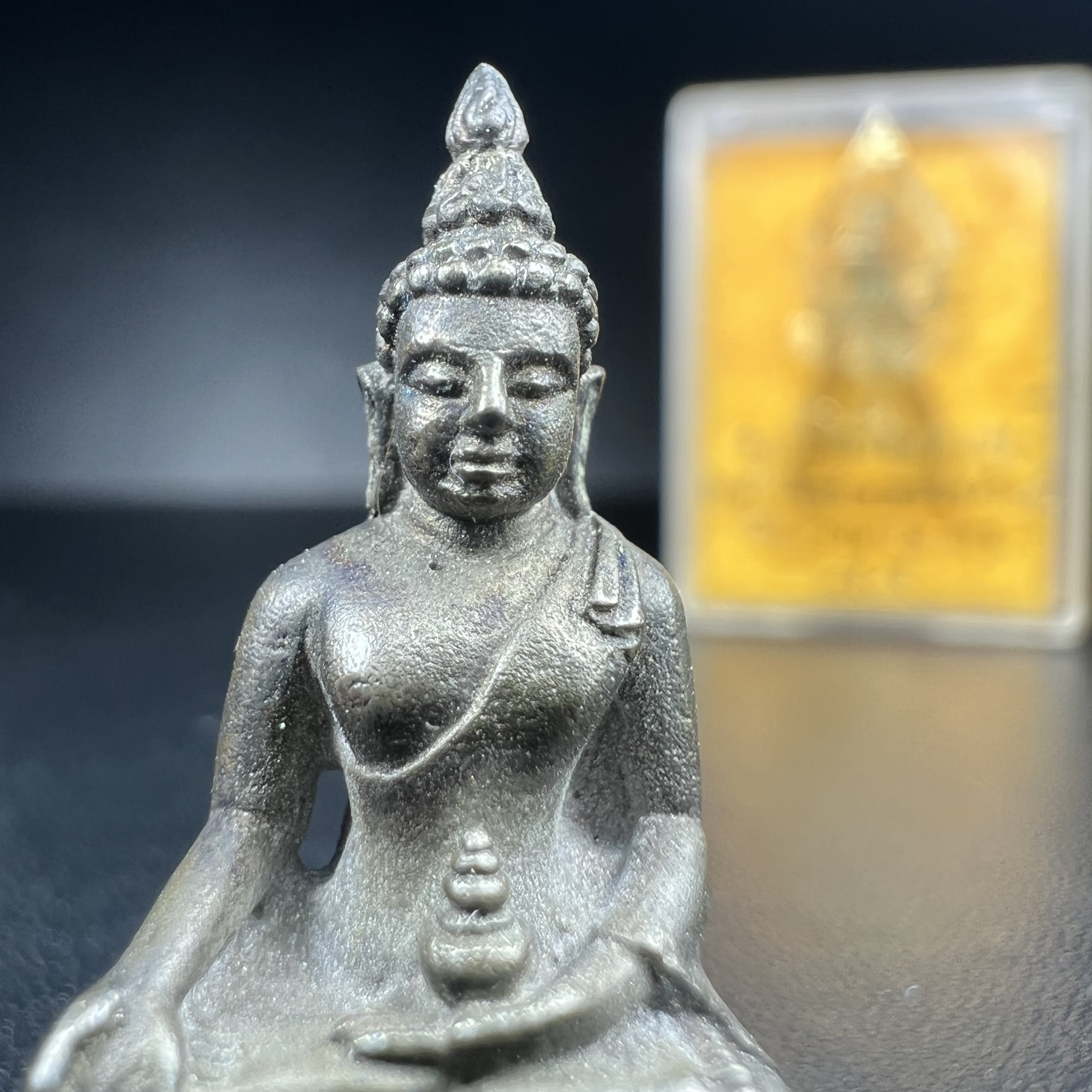 พระกริ่งไพรีพินาศ ภปร. รุ่นแรกของประเทศไทย วัดปทุมวนาราม ปี2535 เนื้อนวโลหะ นิยม งดงามกล่องครบ (ในหลวงรัชกาลที่9เสด็จเททอง)(1ใน3000องค์)หายาก