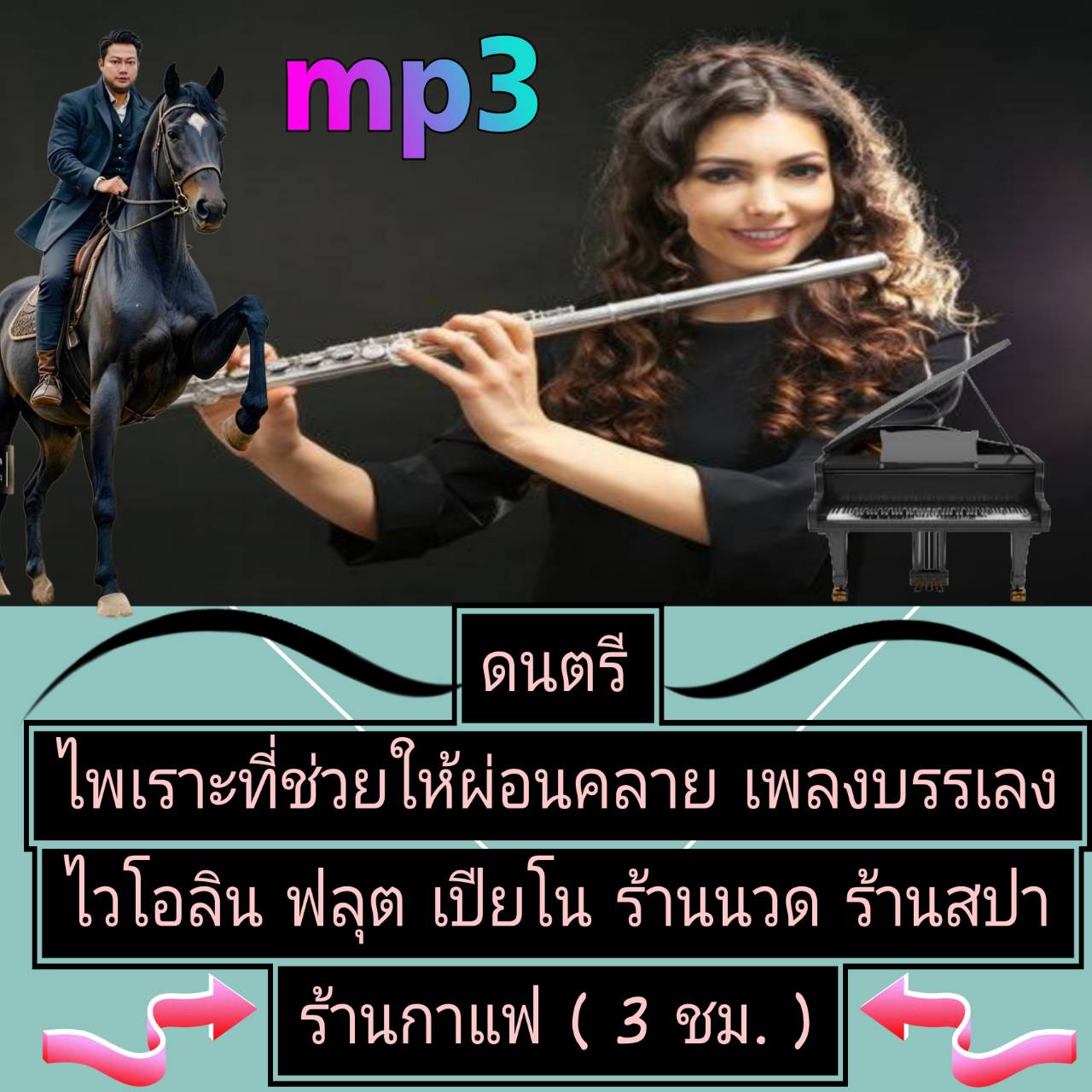 [พรเทวะ] แฟลชไดร์ฟ USb mp3 ดนตรีไพเราะที่ช่วยให้ผ่อนคลาย เพลงบรรเลงไวโอลิน ฟลุต เปียโน ร้านนวด ร้านสปา ร้านกาแฟ (3 ชม.) ใช้กับเครื่องเล่น USB/mp3 ทุกชนิดหรือเปิดฟังในรถยนต์เปิดในคอมพิวเตอร์ได้ *** สามารถ โหลดใส่มือถือ ฟังได้ ** เปิดในคอมพิวเตอร์ได้ USB-MP