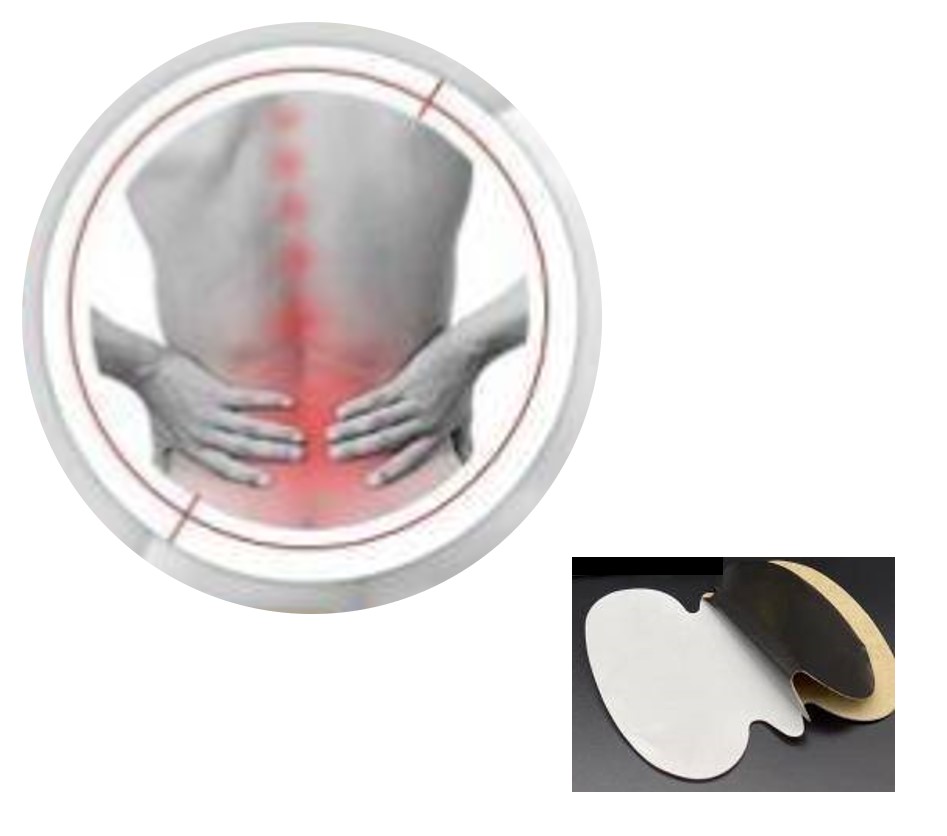 แผ่นแปะผ่อนคลายปวดเมื่อยกล้ามเนื้อบริเวณหลังและเอวพร้อมส่ง