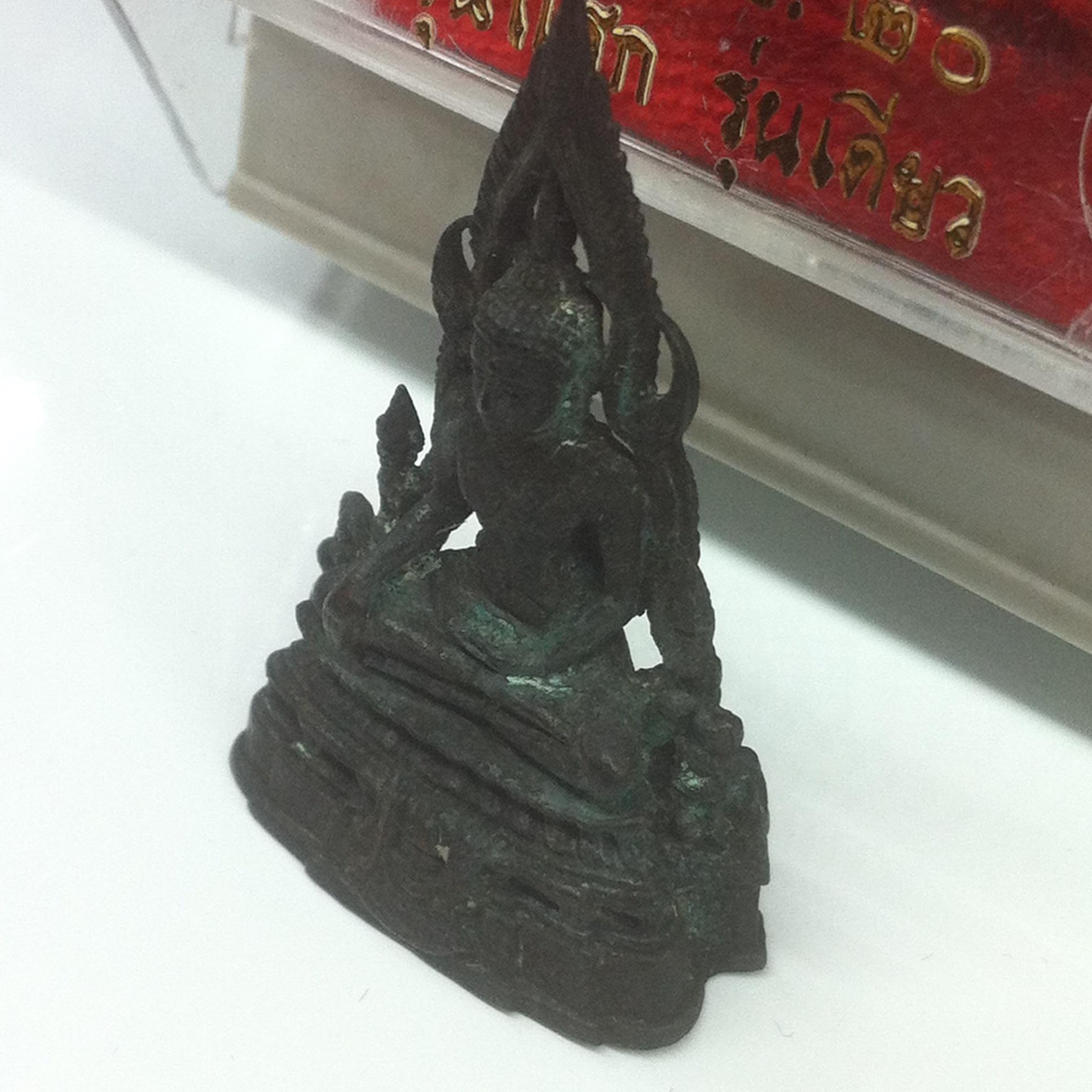 พระกริ่งพระพุทธชินราช รุ่น พระมาลาเบี่ยง ปี2520 เนื้อนวะ+เนื้อเงิน