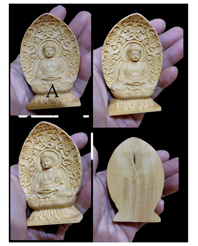 พระโพธิสัตว์ ไม้boxwood ขนาดเล็กๆ องค์ละ