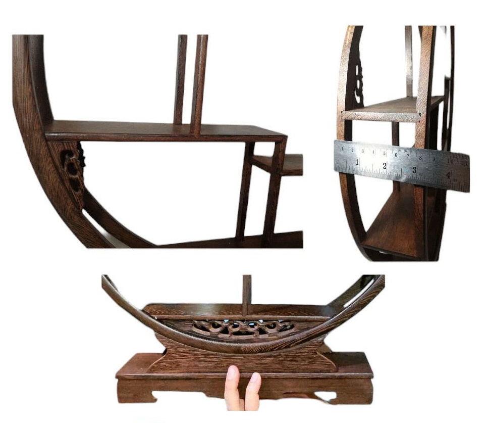 ชั้นวางของตั้งโชว์สไตล์จีน -ทรงกลม 50cm