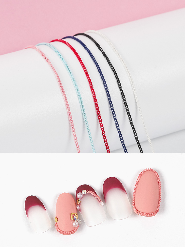SKU-01027 โซ่สี ขนาด 1mm ยาว 50cm