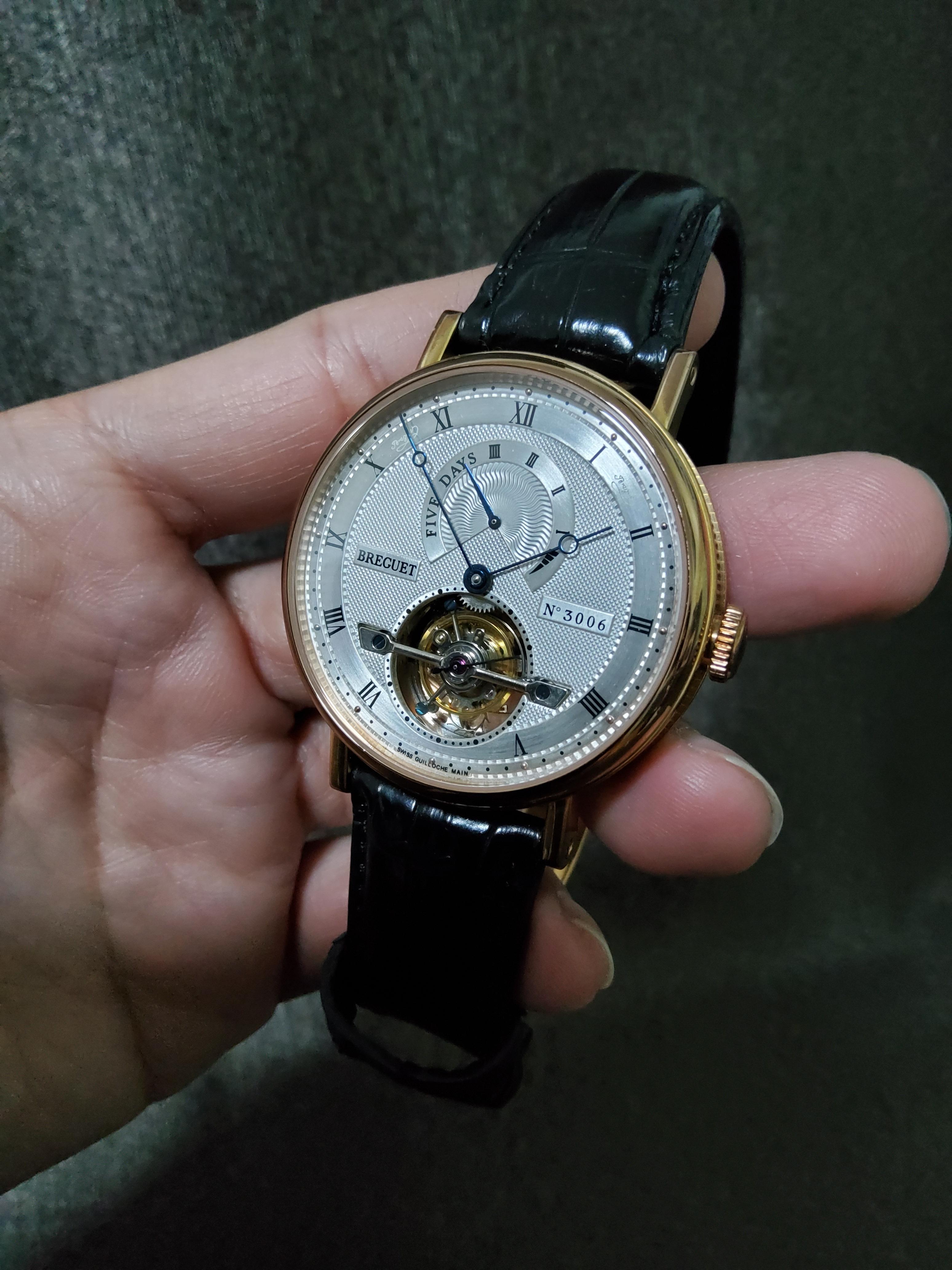 USED BREGUET TOURBILLION กลไกโคลนเหมือนแท้