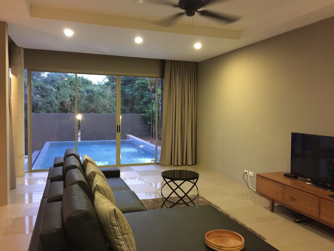 For Rent : Chalong, Private Pool Villa, Modren Style, 4 Bedrooms, Mountain view.