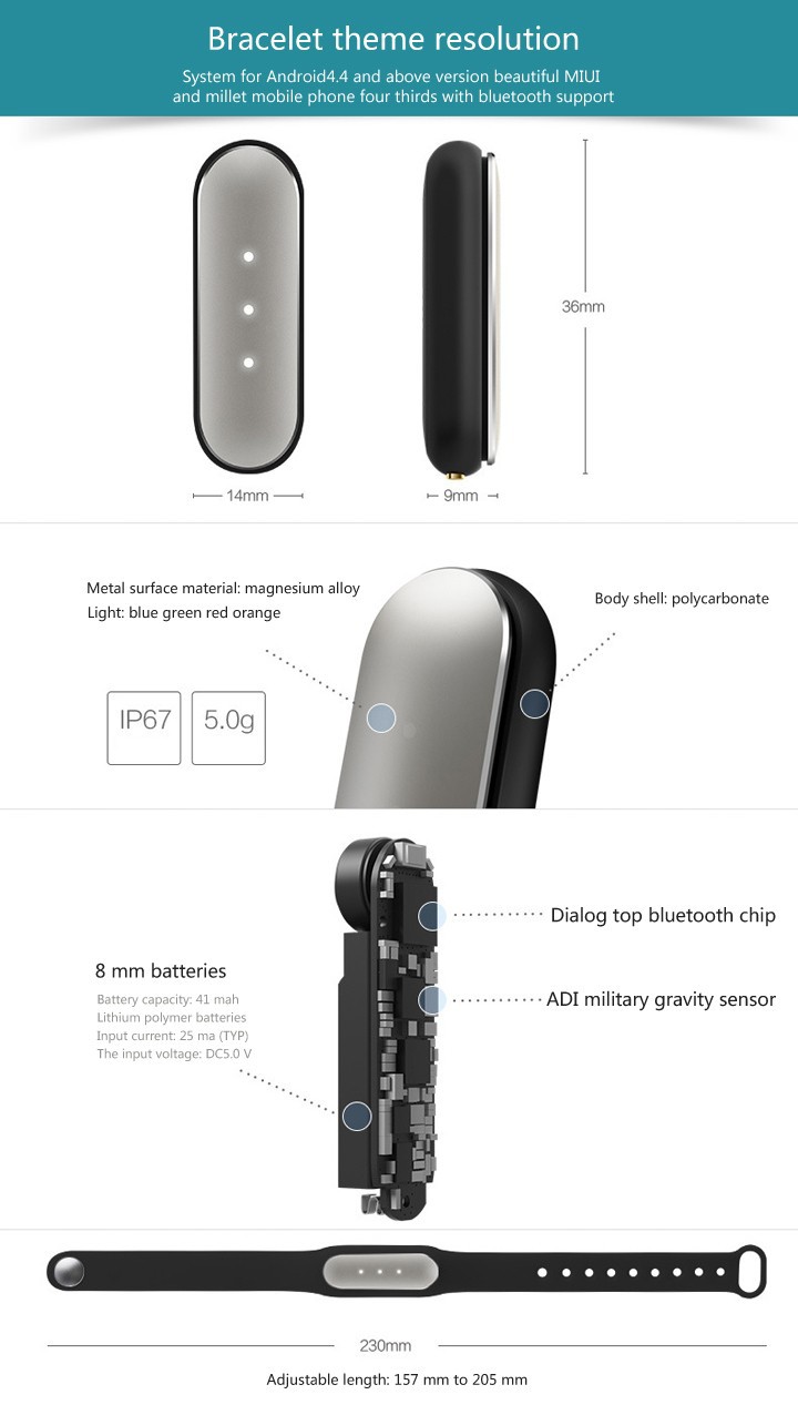 Mi Band (v1.1 ล็อตใหม่ล่าสุด)