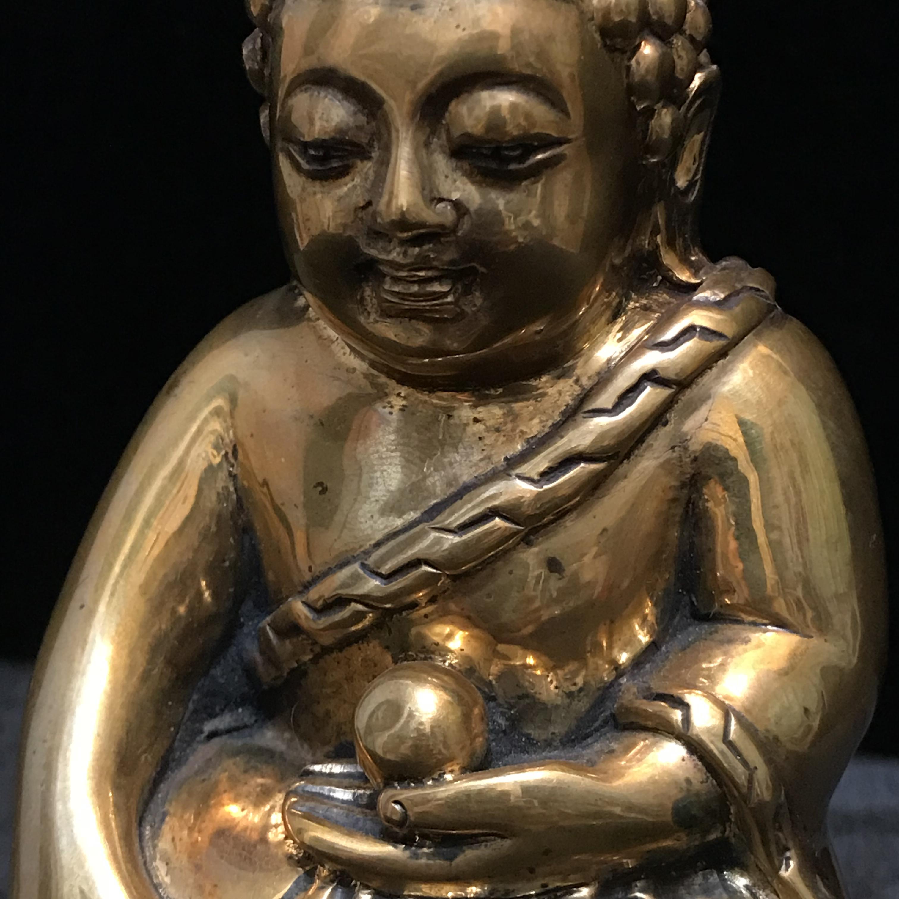 พระบูชาพุทธอุดมสมบูรณ์ (พระปุ้มปุ้ย) เนื้อสัมฤทธิ์ ขนาดหน้าตัก 3 นิ้ว ปี2535(รุ่นแรก)(1ใน1000องค์)