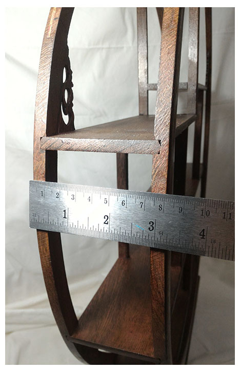 ชั้นวางของตั้งโชว์สไตล์จีน -ทรงกลม 50cm