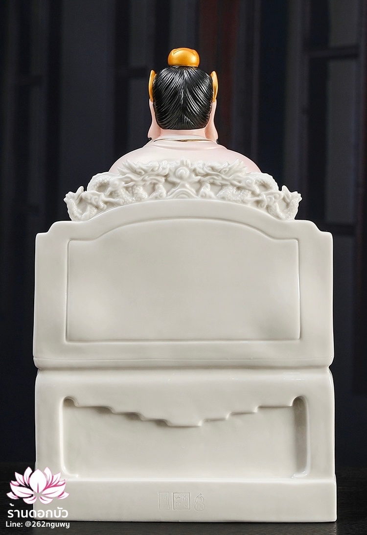 เตียวเทียนซือ เตียวฮู้เทียนซือ จางเทียนซือ ปางนั่งบัลลังก์มังกร งานกระเบื้องฮกเกี้ยน ขนาด 12/16 นิ้ว