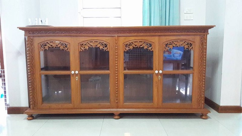 ตู้/เคาน์เตอร์ เรียบ/ลายไทย 2 เมตร