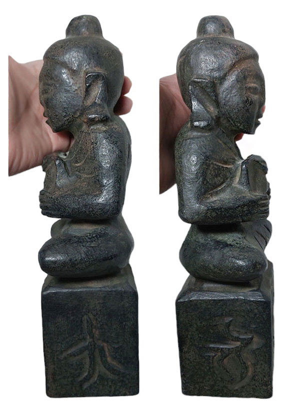 รูปปั้นหินแกะ พระหิน เทวรูปหิน สูง26cm (หินแม่เหล็กดูดติด)