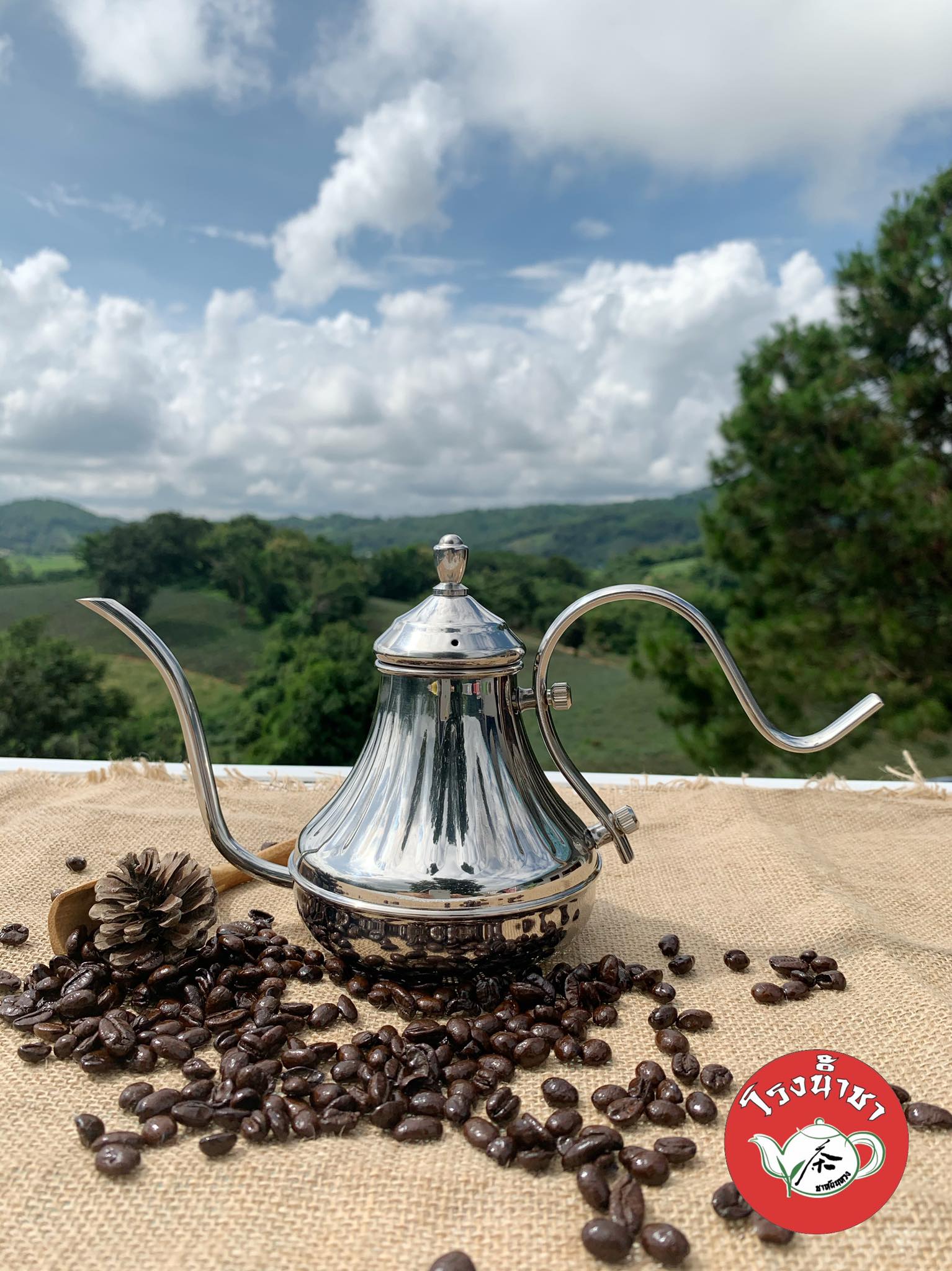 กาดริปกาแฟเหล็ก สไตล์ตุรกี สีเงิน