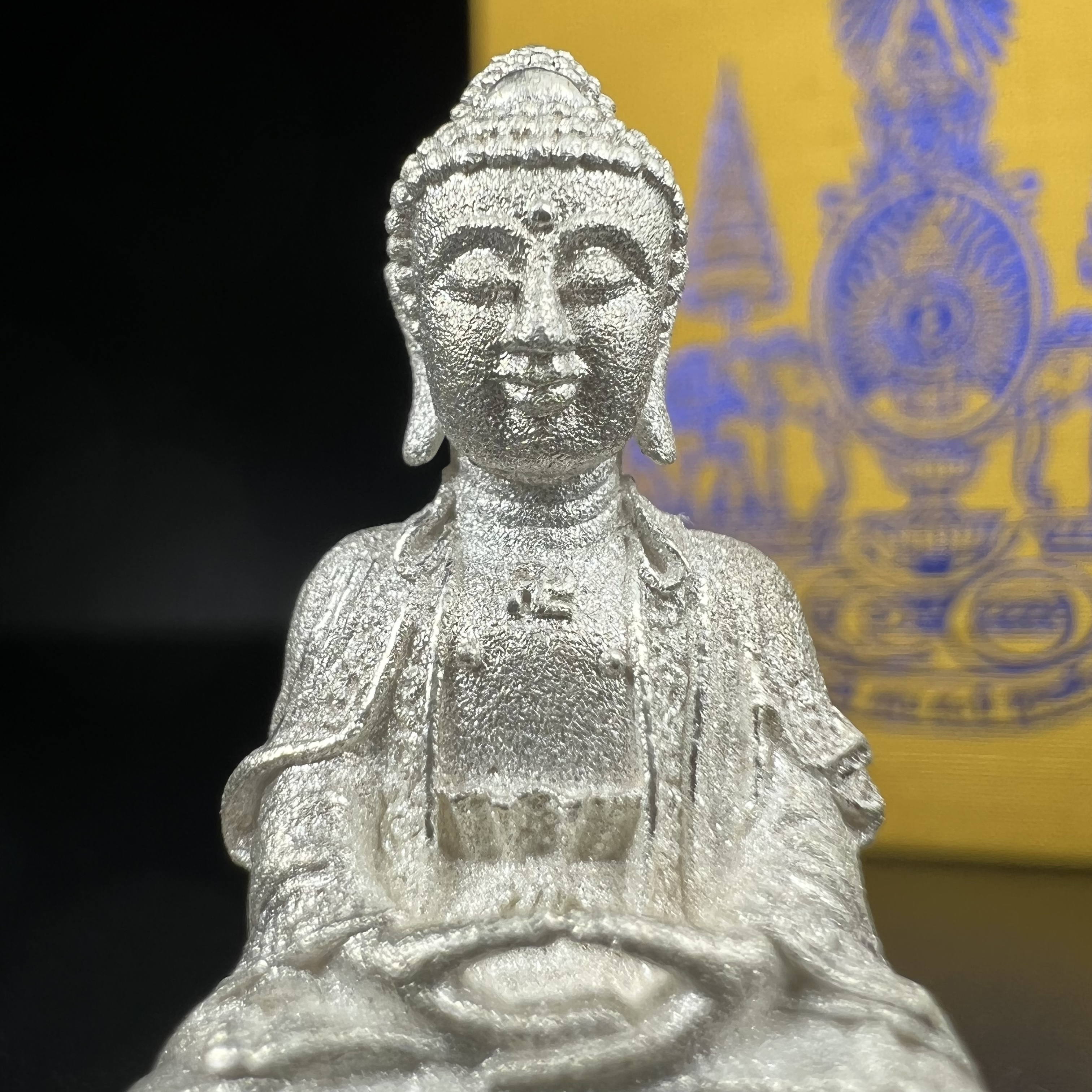 พระกริ่งจีน "ต้าเยิ่นถะ" (เนื้อเงิน) รุ่น กาญจนาภิเษก ครองราชย์ 50 ปี วัดบวรนิเวศวิหาร ปี2538 (คัดสภาพสวยเดิม พิธีใหญ่ พุทธศิลป์งดงาม)1 ใน 6001 องค์