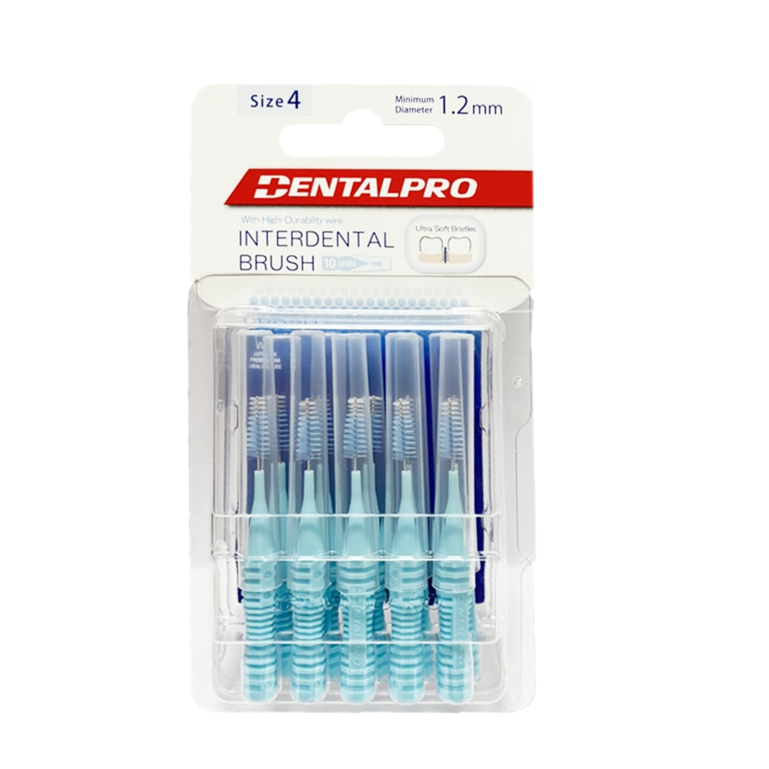 Dentalpro interdental brush 10P size 4 1.2mm.