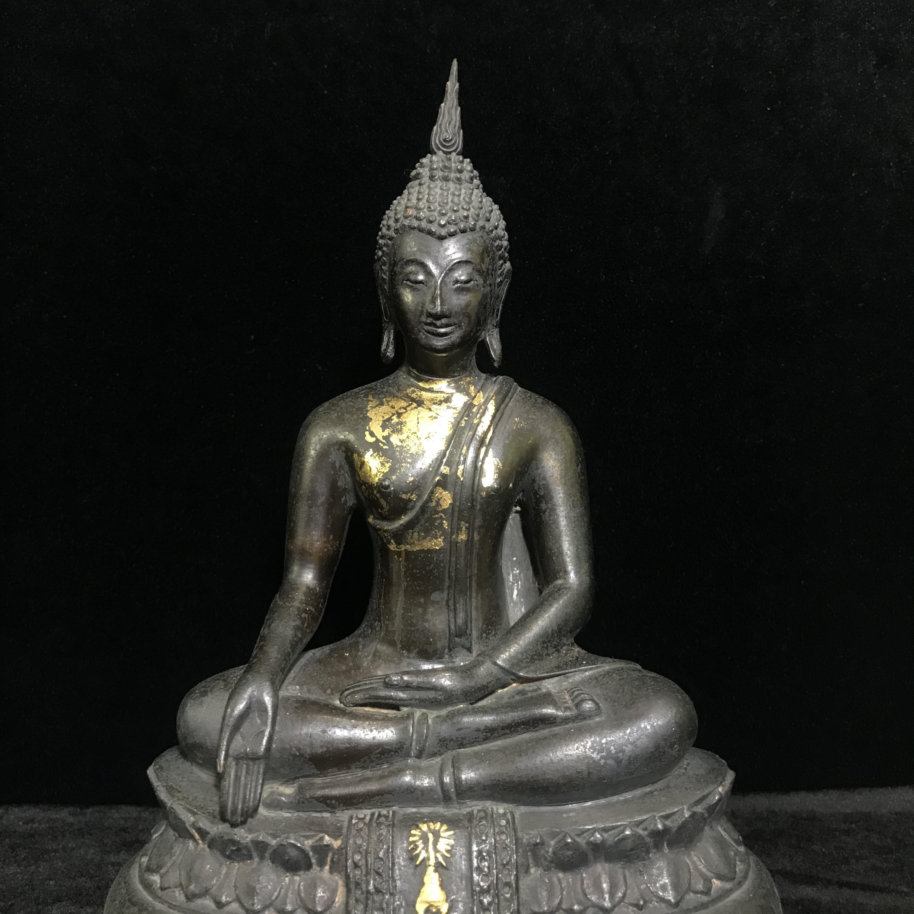 พระพุทธรูปบูชา ภปร. วัดบวรนิเวศวิหาร ปี2508 บล็อกสามขา หน้าตัก5นิ้ว(ที่สุดของพระบูชา ภปร วัดบวร)