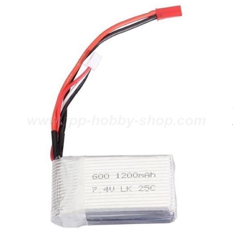 25C แบตเตอรี่ 1200 mAh 7.4V : A949, A959, A969, A979, K929