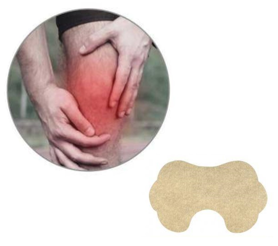 แผ่นแปะผ่อนคลายปวดเมื่อยกล้ามเนื้อบริเวณหัวเข่าข้อเข่าพร้อมส่ง