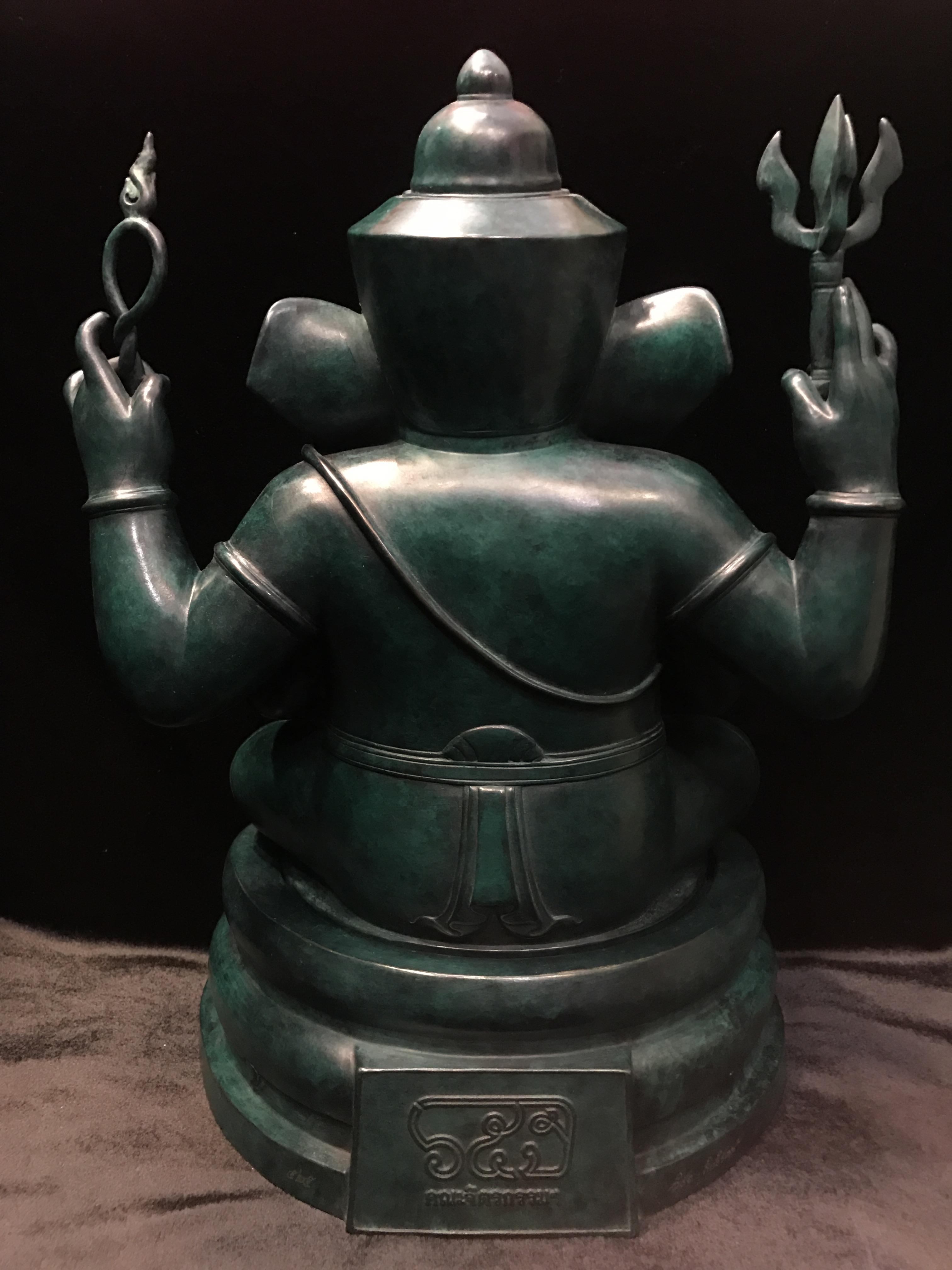 พระพิฆเนศวร์ 65 ปี คณะจิตรกรรม มหาวิทยาลัยศิลปากร ปี2551 ลอยองค์เนื้อสำริดขนาดหน้าตัก 9 นิ้ว