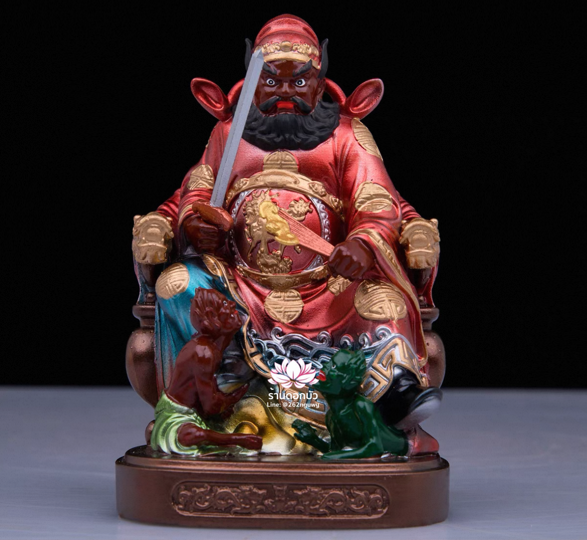 องค์พระขนาดเล็ก สำหรับบูชาหรือวางหน้ารถ งานเรซิ่น ขนาด 4 นิ้ว เช่าบูชา Line: @262nguwy