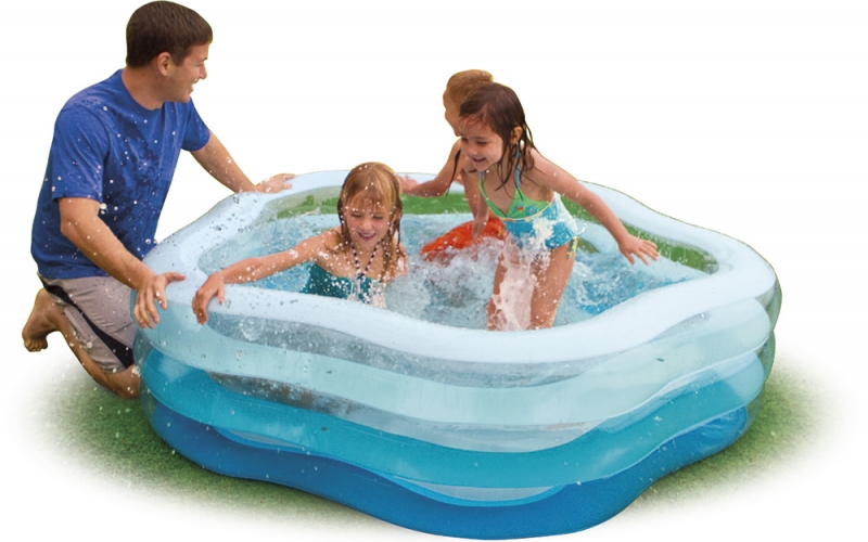 Intex Summer Colour Pool สระน้ำรูปดาว 56495 (Blue)+สูบไฟฟ้า