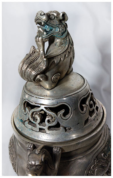 โถ เตาหรือที่ใส่ธูปกำยานสไตล์จีน สูง19.5cm