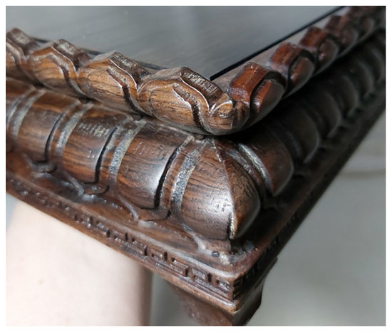 กี๋ ฐานบัว ฐานพระ สไตล์จีน สี่เหลี่ยมจัตุรัส ท๊อป19cm