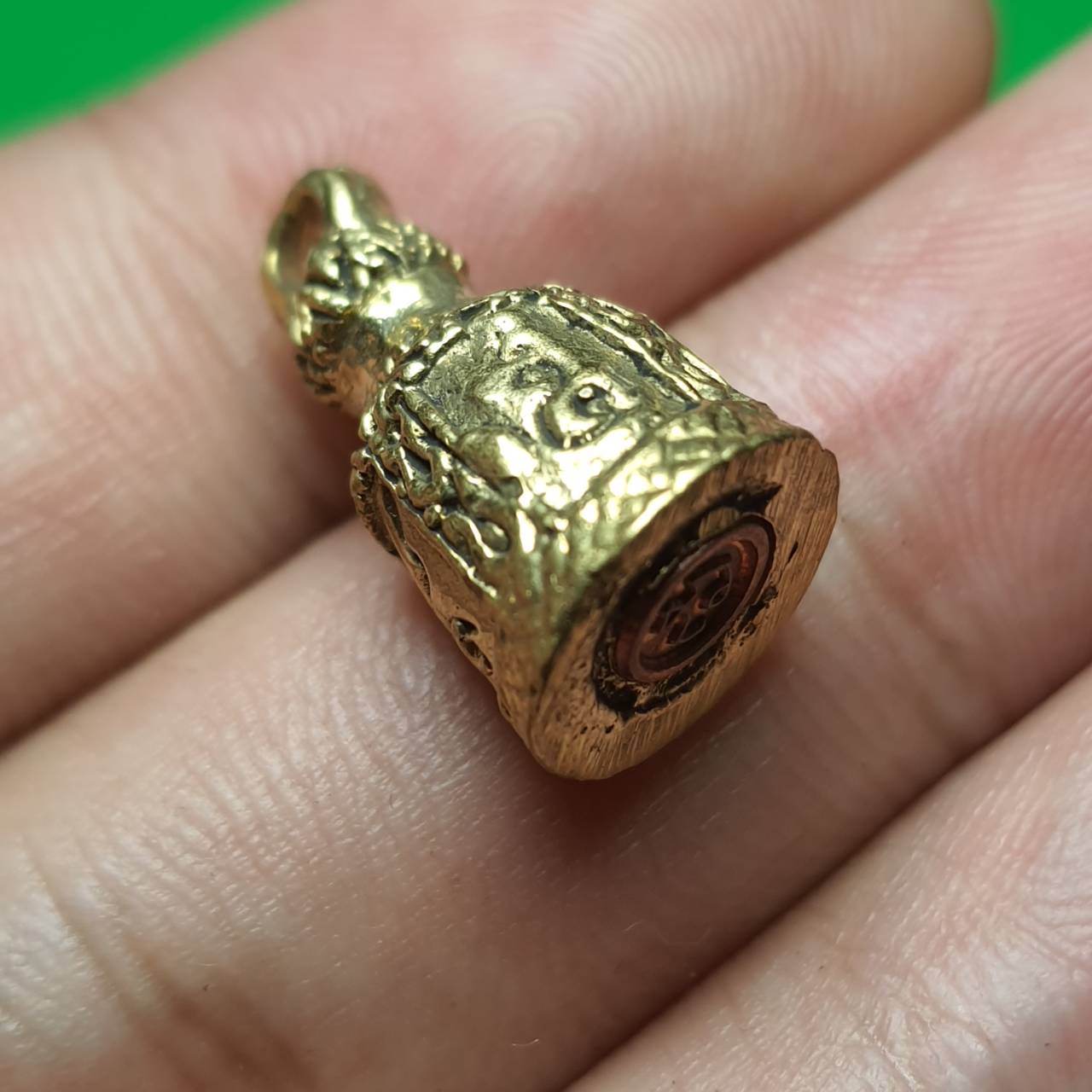 ของนำโชค ระฆังจิ๋ว ฝังตะกรุดใต้ระฆัง เลี่ยมกรอบ ระฆังทองเหลือง ระฆังจิ๋ว