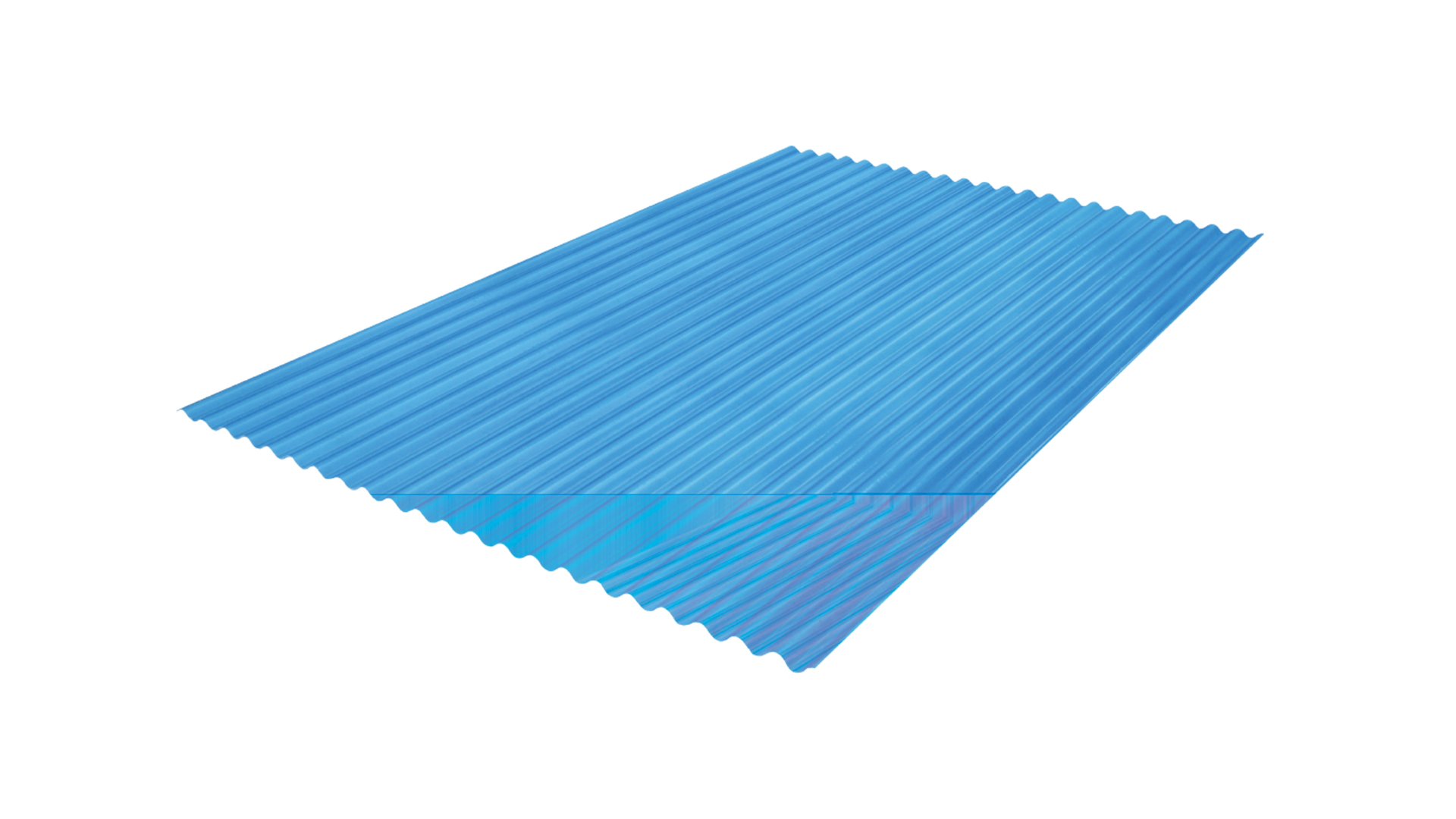 แผ่นโปร่งแสง เอสซีจี ลอนกันสาด105x400x0.80 ซม.สีน้ำเงิน