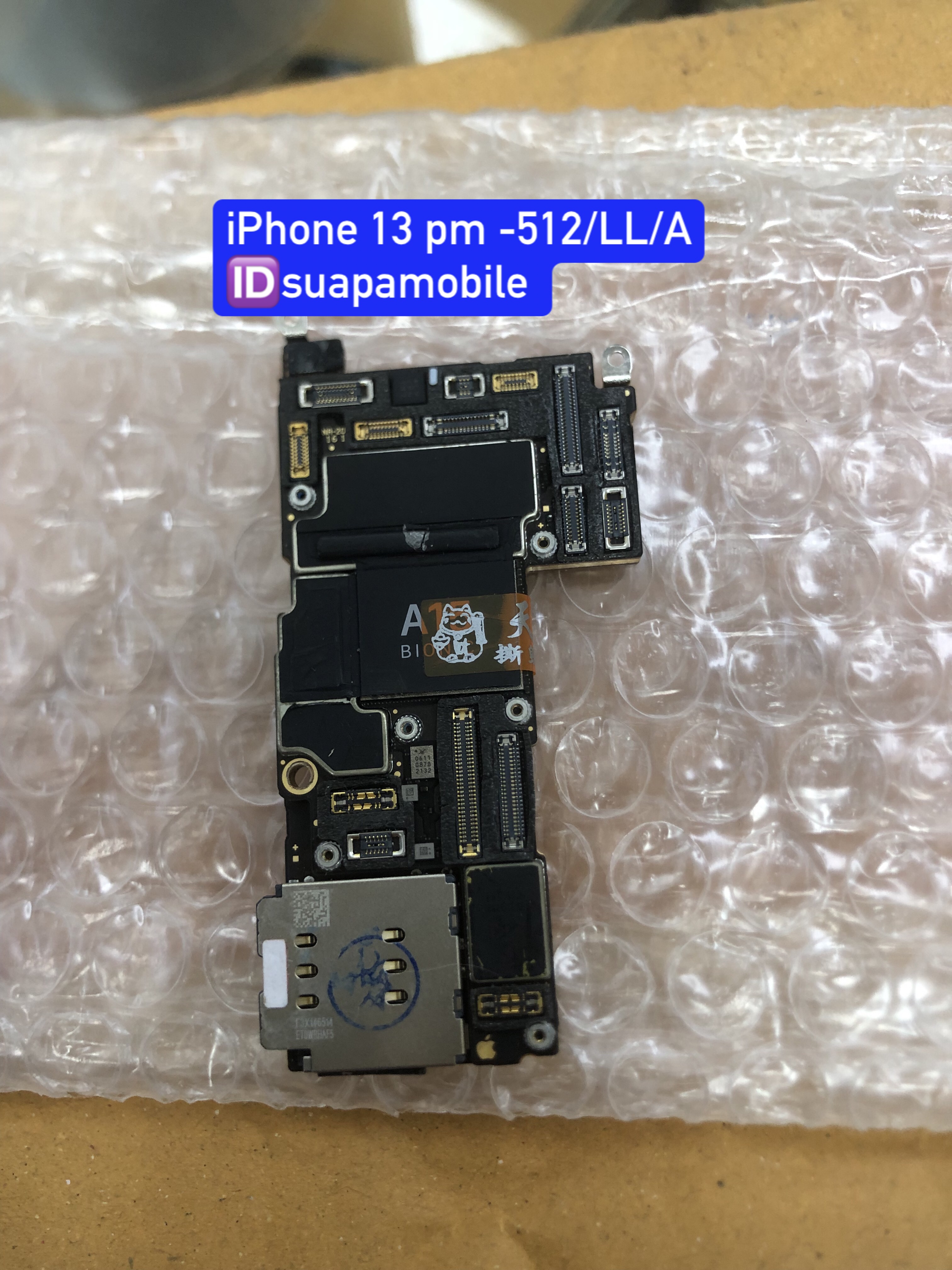 ขายส่งเมน iPhone 13 pm ความจุ512gb เมนบอร์ดใหม่ไม่สแกนใบหน้า