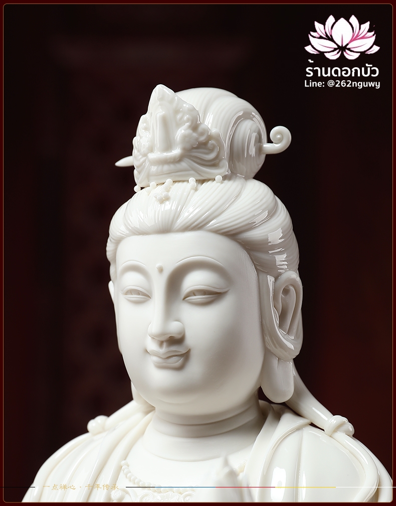 พระพุทธเจ้า (พระยูไล) พระโพธิสัตว์กวนอิม (กวนอิมผ่อสัก) พระมหาสถามปราปต์โพธิสัตว์ (ไต่ซีจี่ผ่อสัก) ขนาด 14 นิ้ว