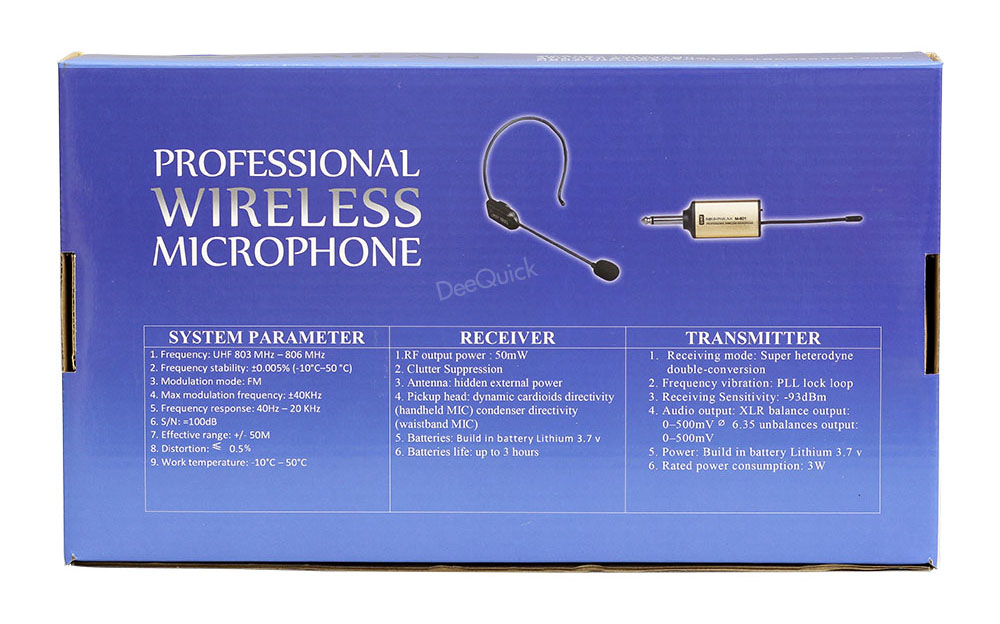 ไมค์โครโฟนไร้สาย หนีบปกเสื้อ SOUNDMILAN M-601