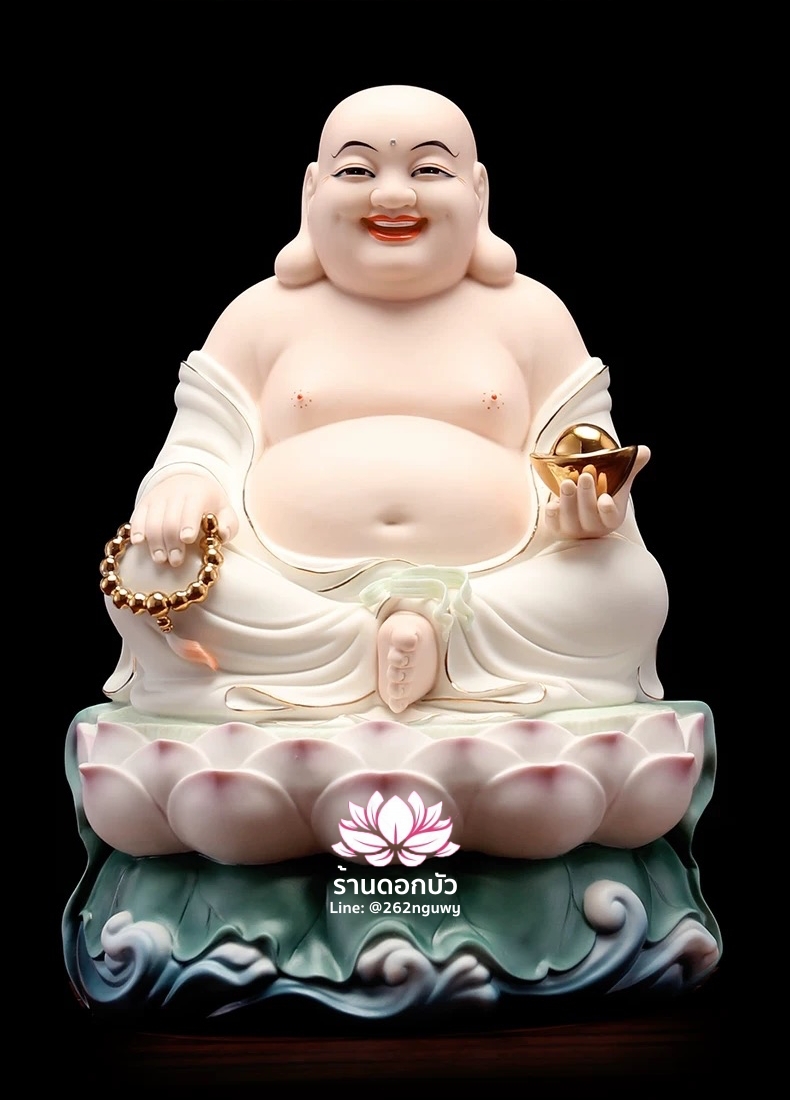 พระพุทธเจ้า (พระยูไล) พระโพธิสัตว์กวนอิม (กวนอิมผ่อสัก) พระกษิติครรภโพธิสัตว์ (ตี่จั่งอ๊วงผ่อสัก) และพระศรีอริยเมตไตรย (หมีเล่อฝอ) ขนาด 12/16 นิ้ว