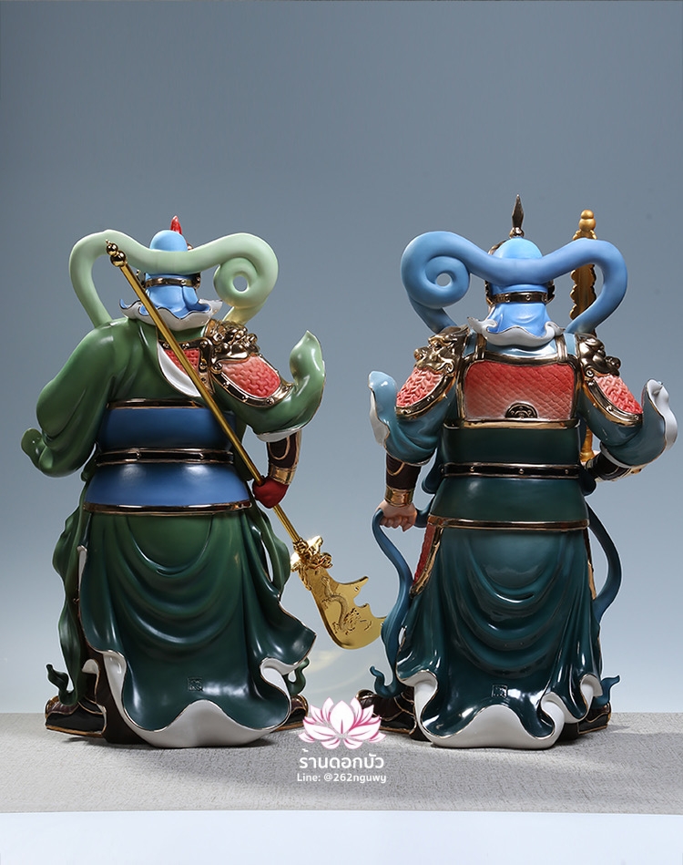 เทพเจ้ากวนอู และพระเวทโพธิสัตว์ (อุ่ยท้อผ่อสัก) ขนาด 14/18/20 นิ้ว
