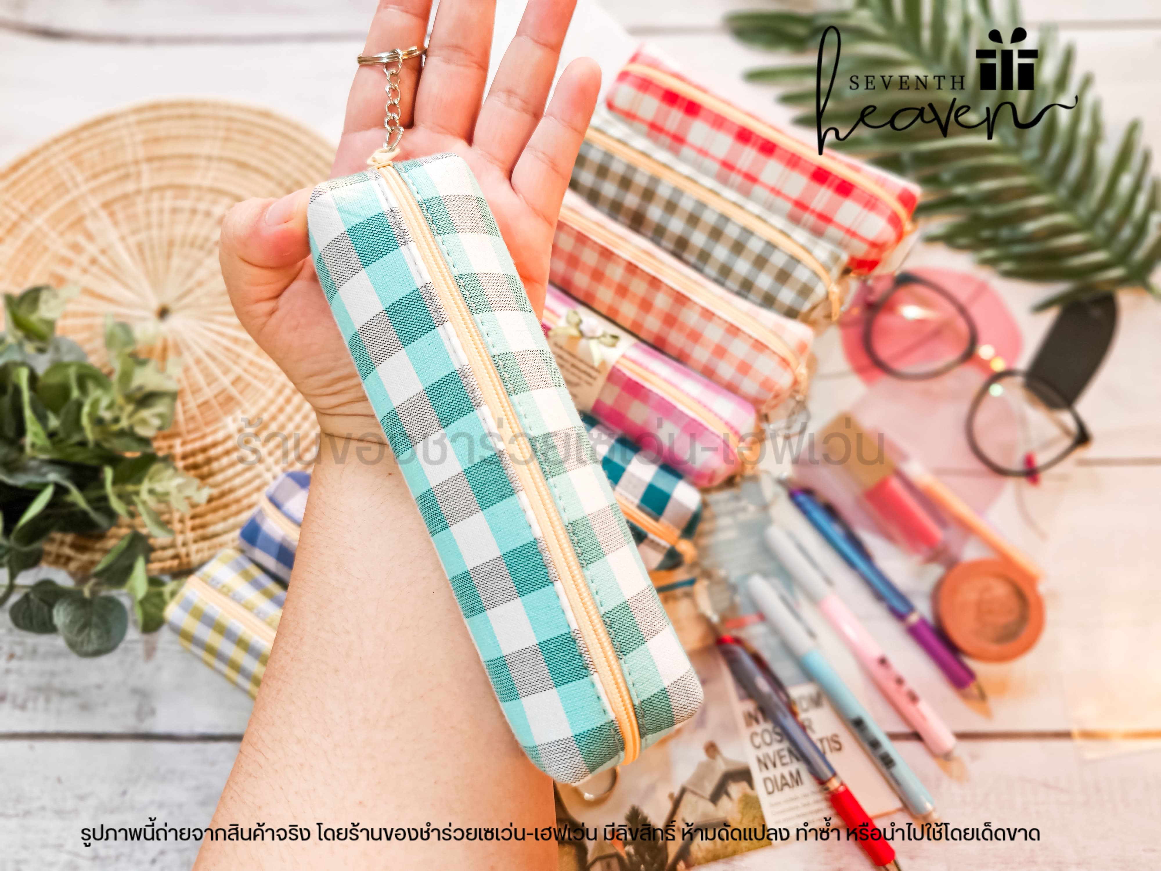 ของชำร่วยงานศพ กระเป๋าผ้าขาวม้าแท้ บุฟองน้ำแข็งอยู่ทรง