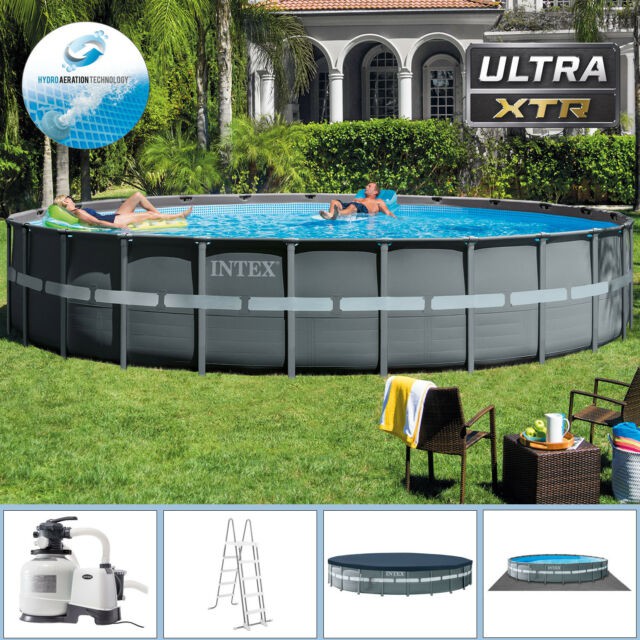 Intex 26330 สระน้ำ 18 ฟุต Ultra XTR Round ขนาด 549 x 132 ซม. ของใหม่**ของแท้ **จัดส่งไว