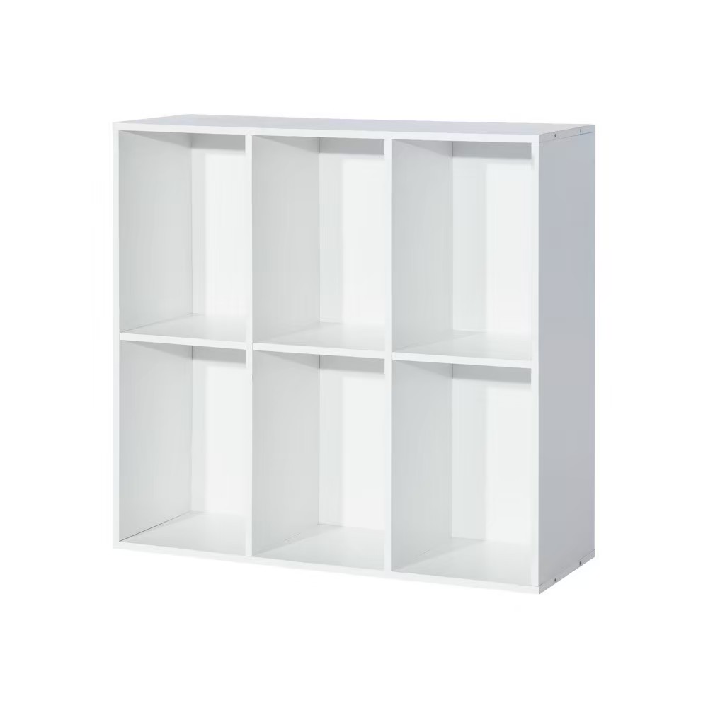 ชั้นอเนกประสงค์ 6 ช่อง ขาว