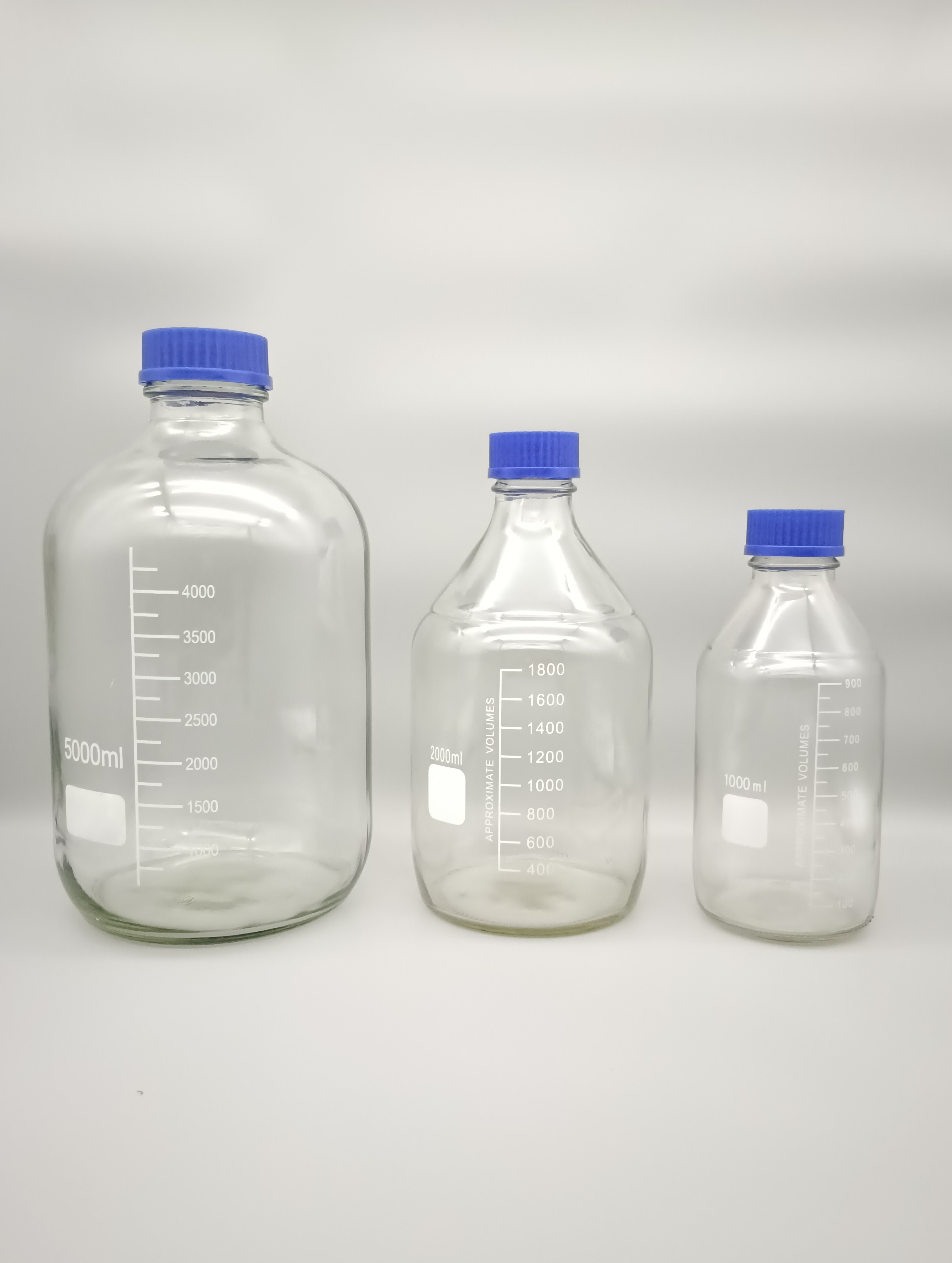 ขวดเก็บสารเคมี สีใส/สีขุ่น ,Duran Bottle / Reagent bottle 250, 500,1000,2000,5000ml