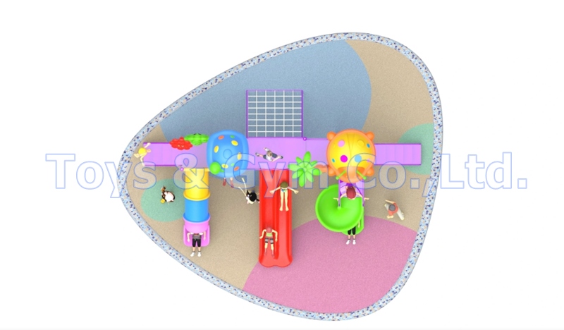 เครื่องเล่นสนามกลางแจ้ง ชุดบ้านการ์ตูน Cartoon House Series