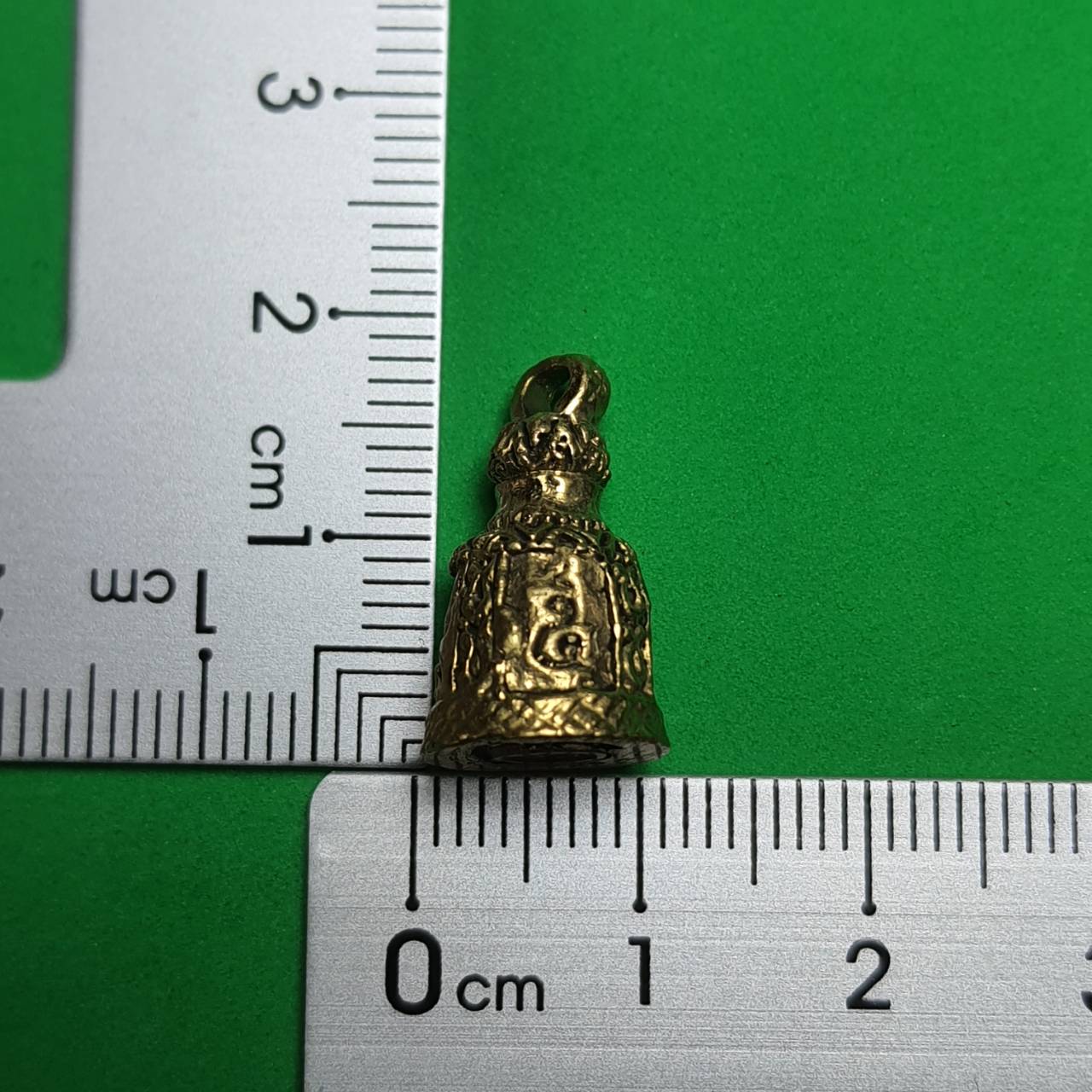 ของนำโชค ระฆังจิ๋ว ฝังตะกรุดใต้ระฆัง เลี่ยมกรอบ ระฆังทองเหลือง ระฆังจิ๋ว