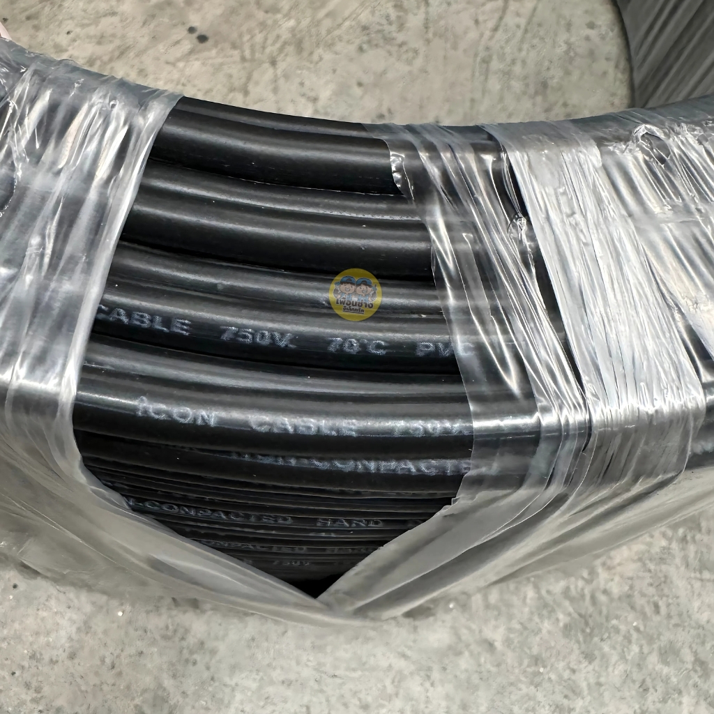 ICON THW-A 1x16 ขด 200 เมตร สายไฟ อะลูมิเนียม แรงดันไฟฟ้า 750V PVC สายมิเนียม สายเมน ICON
