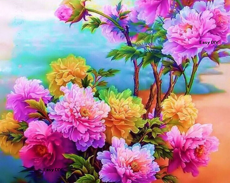 ภาพสีน้ำดอกโบตั๋น