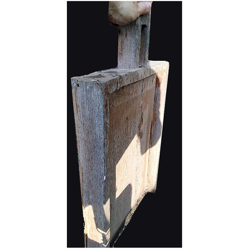 กัวะหรือกั๊วะข้าวเหนียวไม้สักเก่า (มีตำหนิ)